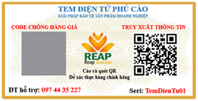 Tem xác thực điện tử QR Code ThangLongEdtek